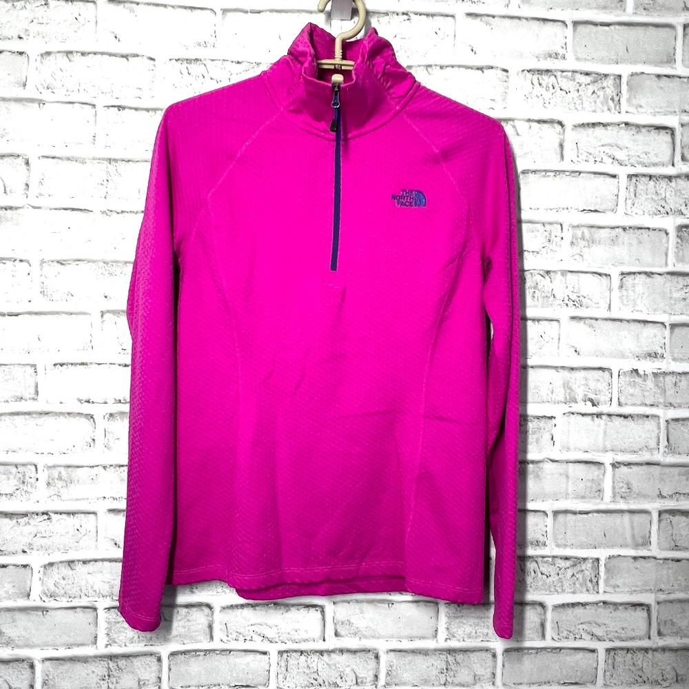 |•THE NORTH FACE•| Pink & Navy Blue Activewear Pullover Size Small